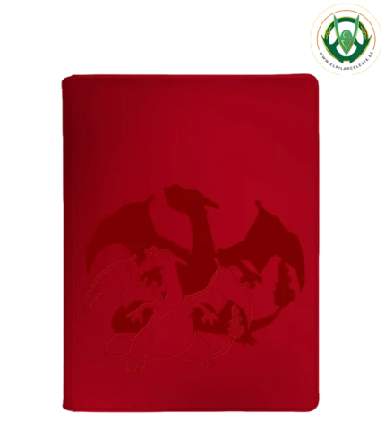carpeta 360 bolsillos con cremallera charizard