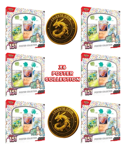 Celeste Coin para Premio de Case Sellado x6 Póster 151