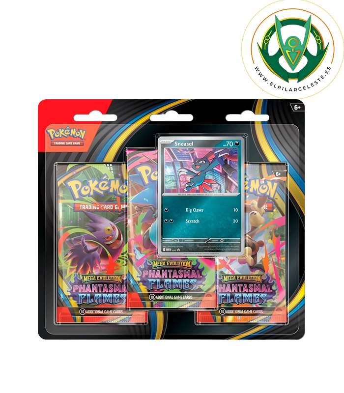 BLISTER SNEASEL FUEGOS FANTASMALES cartas pokemon blister sneasel fuegos fantasmales