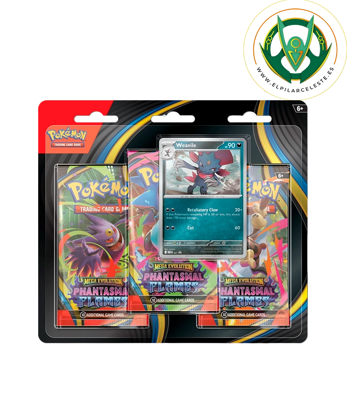 BLISTER WEAVILE FUEGOS FANTASMALES cartas pokemon blister weavile fuegos fantasmales