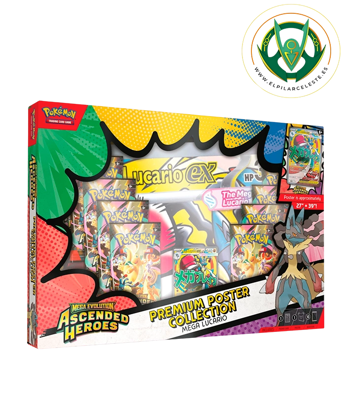 PREMIUM POSTER ASCENDED LUCARIO premium poster mega lucario