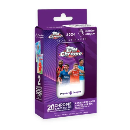 topps chrome premier league tin box