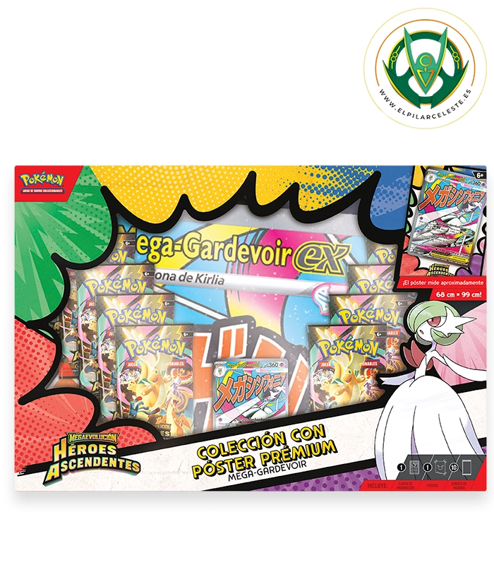 coleccion premium con poster mega gardevoir