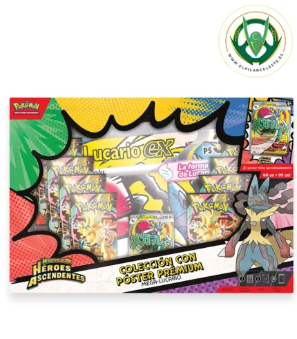 coleccion premium con poster mega lucario