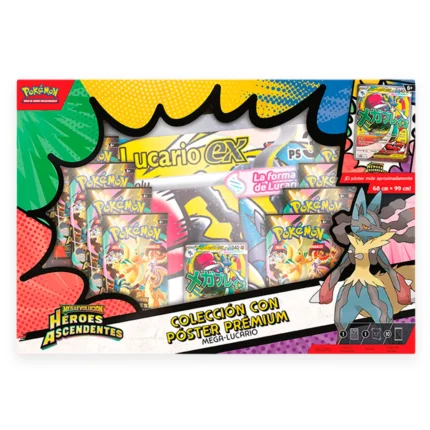 coleccion premium con poster mega lucario